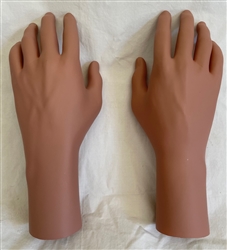 Pair of realistic male mannequin hands