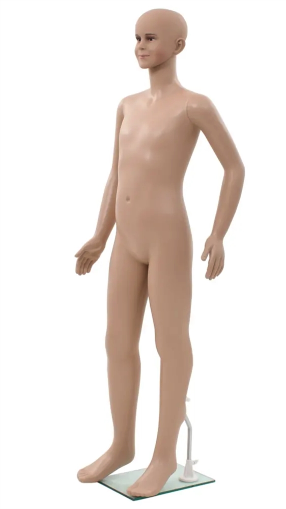 Realistic Facial Features Child Mannequin in Tan made of