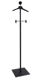 Matte Black Women's Floor Standing Customer With Hanger