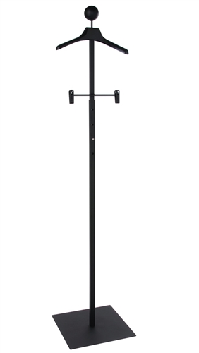 Matte Black Women's Floor Standing Customer With Hanger