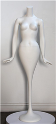 HIGH END MERMAID MANNEQUIN DRESS FORM HANDS FLAIRED - 6 COLORS