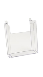 Clear Leaflet Literature Holder for Slatwall use from ZingDisplay.com