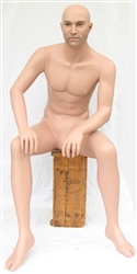 Petite Male Caucasian Sitting Mannequin