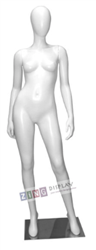 5'9" White Female Egghead Mannequin