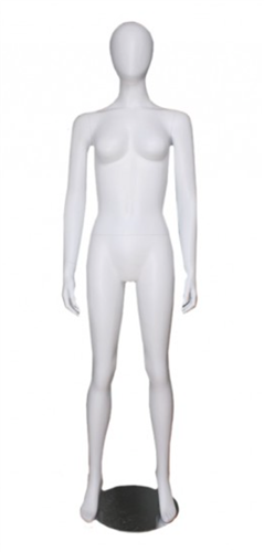 Egghead Matte White female mannequin with hands on hip