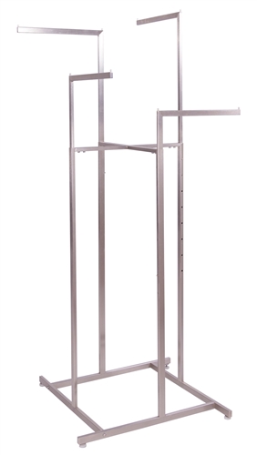 4 Way Adjustable Garment Rack with Straight Arms