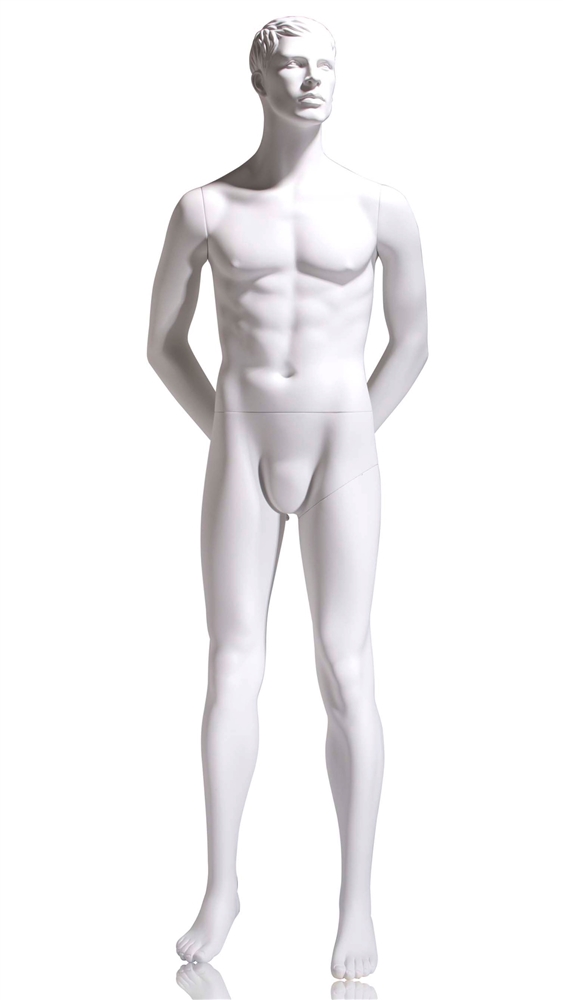 Male mannequin full body glossy white head silver by amebmannequinstore -  Afrikrea