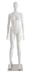 Trendy Fit Egghead Matte White Female Mannequin - Pose 2