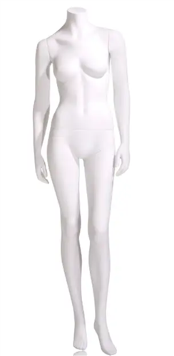 Celeste Headless Female Mannequin - Left Leg Slightly Bent