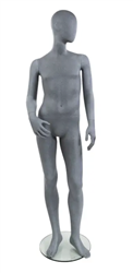 12 Year Old Male Slate Gray Kid Pre-Teen Mannequin