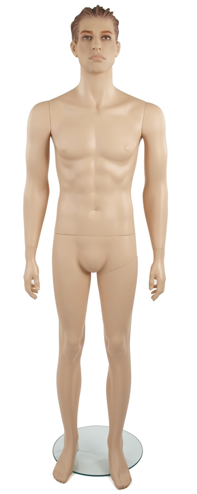 Randy Male Mannequin - Basic Arms Down Pose