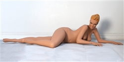 Vintage Style Realistic Female Plus Size Mannequin - Lying Pose