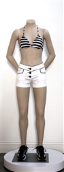 High End Unbreakable Headless Female Mannequin - Tan Skin Tone