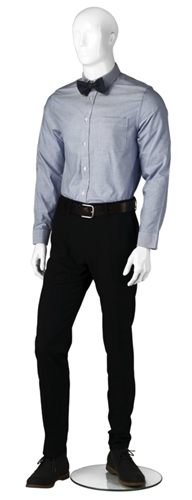 Athletic Male Mannequin in Glossy or Matte White from www.zingdisplay.com