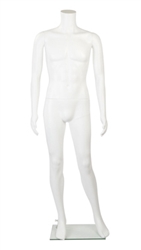 White Headless Plastic Male Mannequin