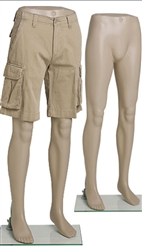 Fleshtone Plastic Mannequin Male Leg Forms