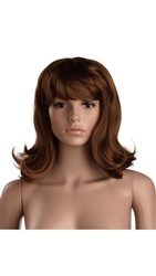 Brunette Female Mannequin Wig