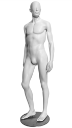 Egghead Male Mannequin in Matte White