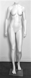 High End Toned Headless Female Mannequin - Walking Pose - 6 Colors
