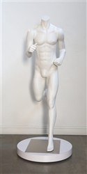 High End Headless Running Male Mannequin - Sprint Pose - 6 Colors