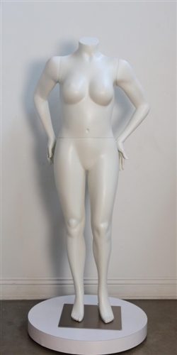 High End Plus size female headless mannequin hands back