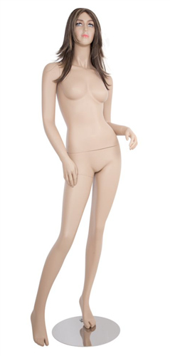 Tawny Realistic Light Fleshtone Female Mannequin - Left Hip Out