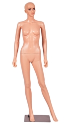 5.8 FT Unbreakable Fleshtone Female Realistic Mannequin