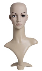 Realistic Female Plastic Display Head