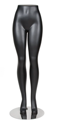 Modern Matte Black Female Voluptuous Leg Form