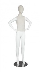 Linen Mixed Fabric Teenage Mannequin Hands on Hips