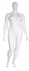 6ft Female Plus Sized Egghead Mannequin