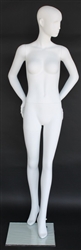 Vicki Matte White Abstract Female Mannequin - Arms Behind Back