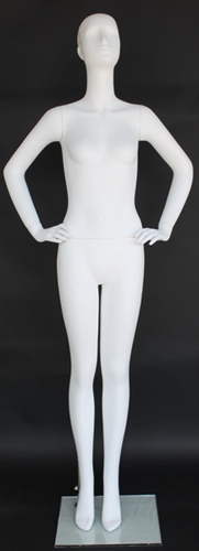 Vicki Matte White Abstract Female Mannequin -Hands on Hips