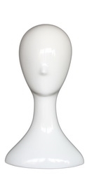 Glossy White Abstract Female Display Head