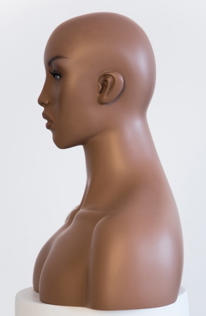 African American Female Mannequin Head Bust Realistic Fashion