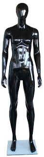 Glossy black female abstract mannequin