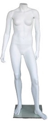 5' Female Matte White Headless Mannequin