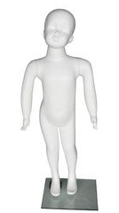 Matte White Unisex Toddler Mannequin Size 2T/3T