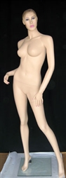 Realistic Light Fleshtone Female Mannequin - Angled Pose