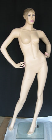 Realistic Light Fleshtone Female Mannequin - Hands on Hips