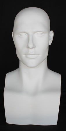 Matte White Male Fiberglass Display Head