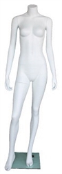 Matte White Female Headless Mannequin 5'4" Height
