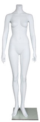 Matte White Female Headless Mannequin 5'3" Height
