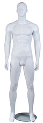 Matte White Athletic Male Mannequin
