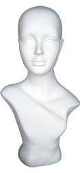 Glossy White Female Mannequin Display Form