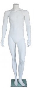 Matte White Male Headless Mannequin 5'7" Height