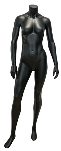 5'5" Headless Female Mannequin Matte Black