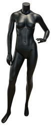 5'5" Headless Female Mannequin Matte Black