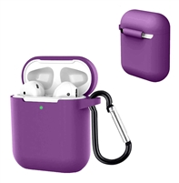 Airpods 1/2 Liquid Silicon Skin Case Purple