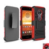 Motorola Moto G6 Play/ Moto G6 Forge/ Moto E5 /XT1922 Holster Combo Case Red